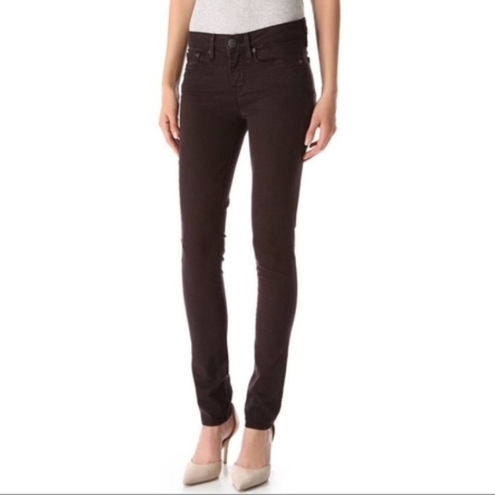 Vince Brown Skinny Jeans in Mulberry